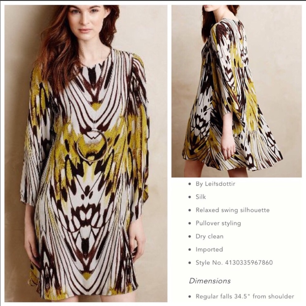 Anthropologie Silk Dress
